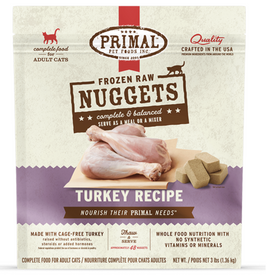 Primal Cat Raw Turkey Nuggets 3lb
