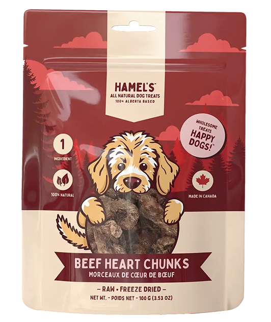 Hamel's Freeze-Dried Beef Heart Chunks 100g