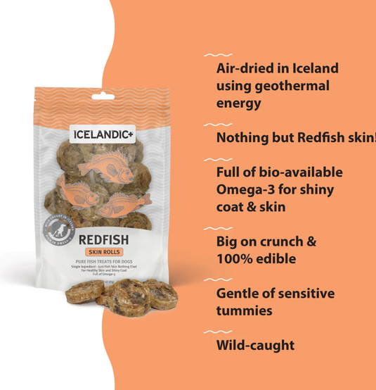 Icelandic Redfish Skin Rolls 3oz