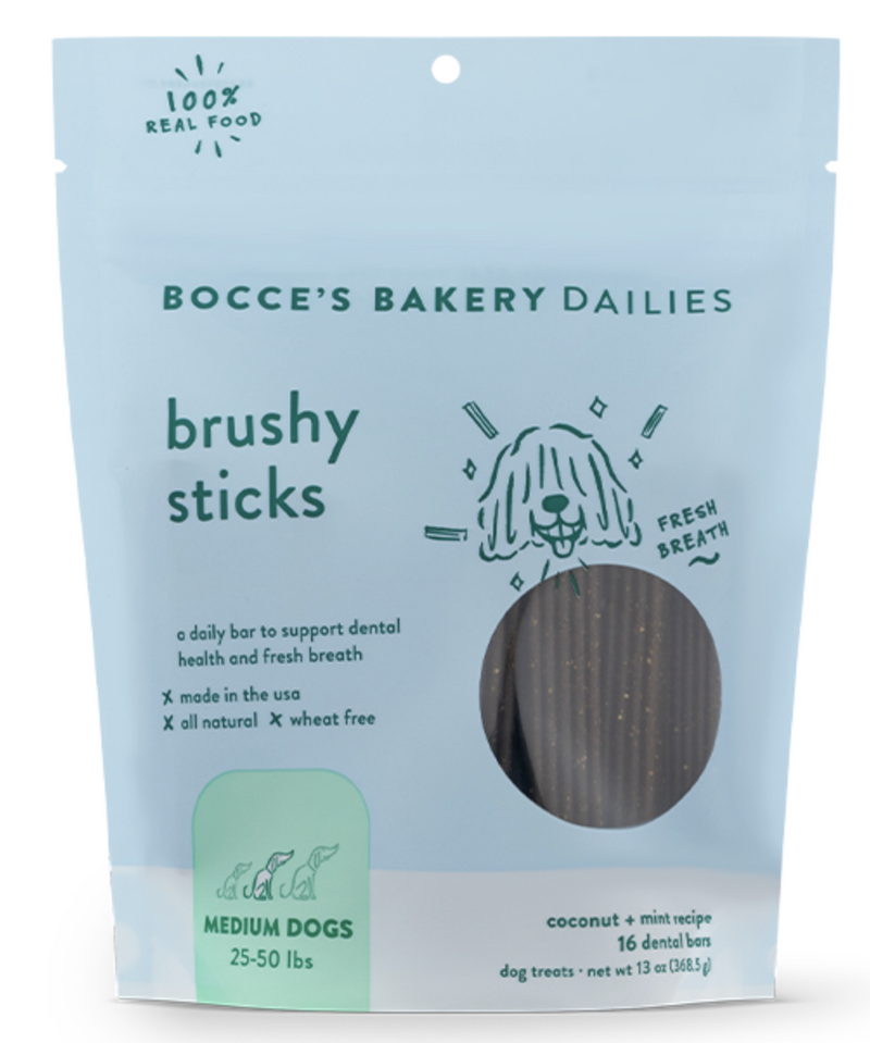 Load image into Gallery viewer, Bocce&#39;s Bakery Dog Dailies Brushy Sticks 13oz
