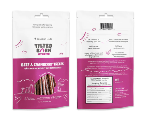 Tilted Barn Beef & Cranberry Treat 100g