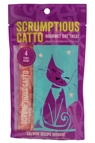 Scrumptious Catto Salmon Mousse Tubes 4pk