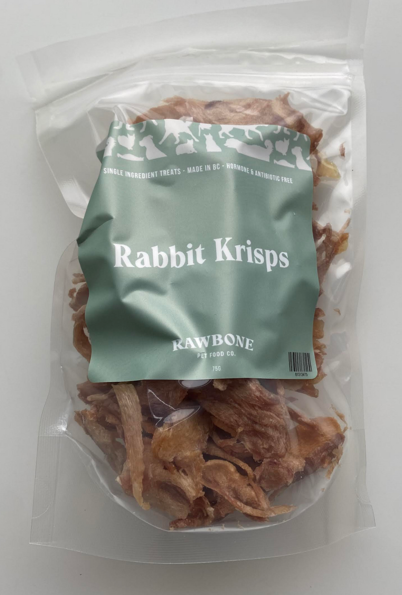 Load image into Gallery viewer, Rawbone Pet Food Co Rabbit Krisps 75g
