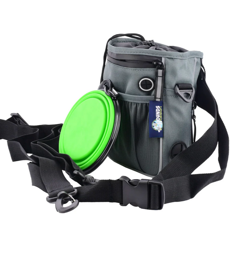 Load image into Gallery viewer, 2 Hounds Treat Bag Training Pouch with Collapsible Water Bowl
