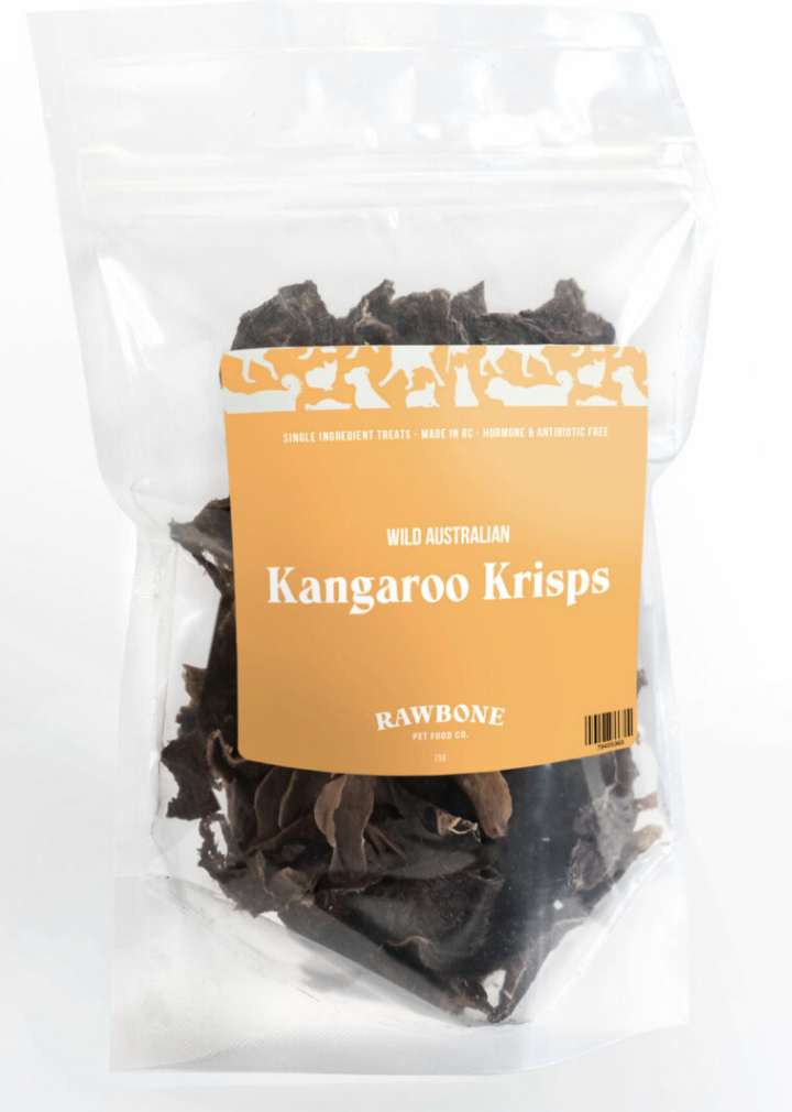 Load image into Gallery viewer, Rawbone Pet Food Co Wild Kangaroo Crisps 75g
