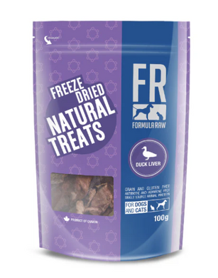 Formula Raw Freeze Dried Duck Liver Treats 100g