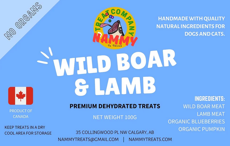 Load image into Gallery viewer, Nammy Treats Wild Boar &amp; Lamb 100g
