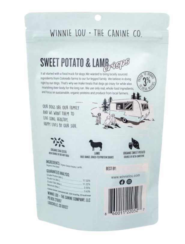 Load image into Gallery viewer, Winnie Lou Sweet Potato &amp; Lamb Crisps 2.5oz
