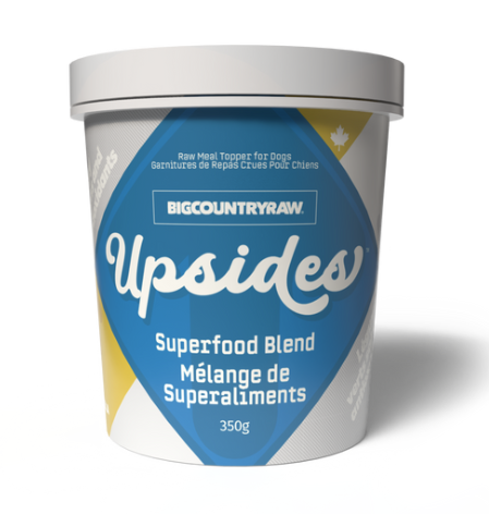 Load image into Gallery viewer, Big Country Raw Frozen Upsides Super Food Blend Meal Topper 350g
