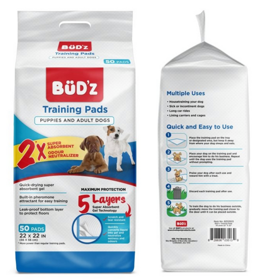 BUDZ Training Pads 50ct