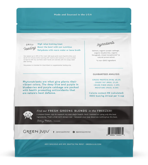 Green Juju Salmon Freeze-dried Whole Food Bites