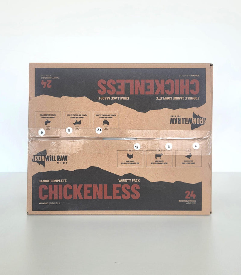 Load image into Gallery viewer, Iron Will Raw Canine Complete Chickenless Feast 24lb
