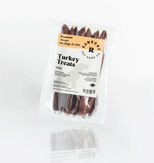 Rawbone Pet Food Co Turkey Sausages 200g