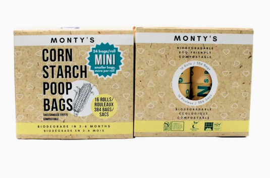 Monty's Compostable Corn Starch Poop Bags