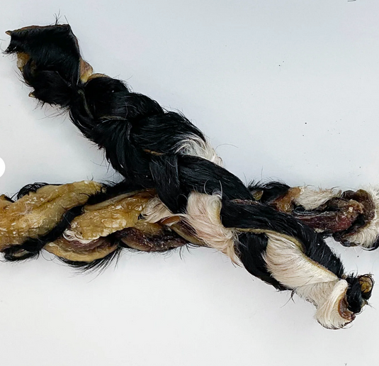 Grand Valley Braided Beef Hide with fur