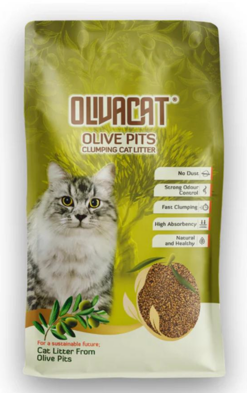 Load image into Gallery viewer, OLIVACAT Natural Olive Pit Litter 6kg
