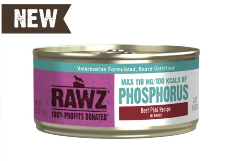 Load image into Gallery viewer, Rawz Cat Can Low Phosphorus Beef Pate 155g
