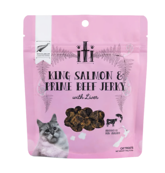 Iti Cat King Salmon & Beef Jerky 100g