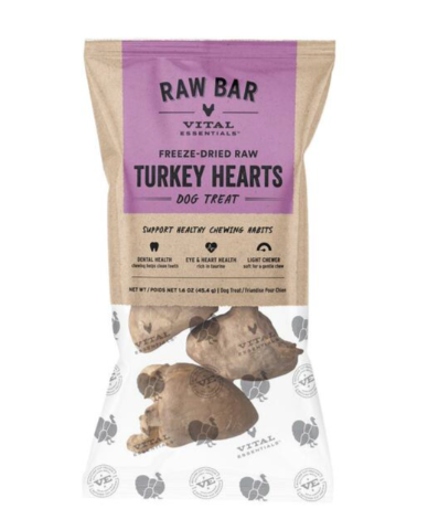 Load image into Gallery viewer, Vital Essentials Freeze-Dried Raw Turkey Hearts 1.6oz

