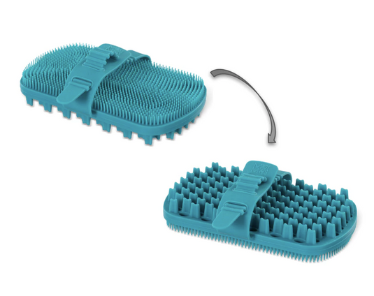 Messy Mutts Silicone Dual Sided Grooming Brush