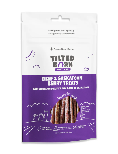 Tilted Barn Seasonal Beef & Saskatoon Berry Treat 100g