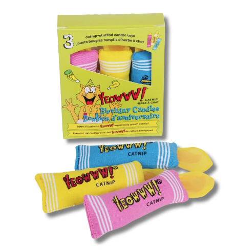 Yeowww! Catnip Birthday Candles 3pk