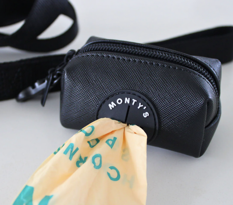 Load image into Gallery viewer, Monty&#39;s PU Vegan Leather Poop Bag Dispenser
