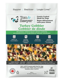 Tom & Sawyer Dog Gently Cooked Turkey Gobbler 454g