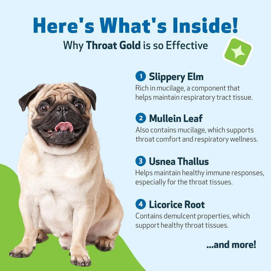Pet Wellbeing Throat Gold - Discover Dogs
