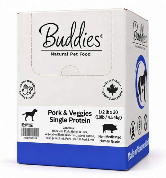 Buddies Dog Pork & Veggies Single Protein with Pumpkin 10lb