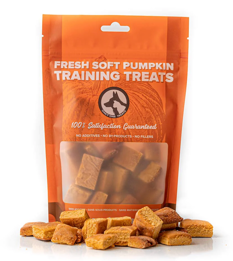 Load image into Gallery viewer, Only One Treats Fresh Soft Pumpkin Training Treats 170g
