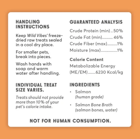 Wild Vibes Salmon Belly and Bone Broth Treats 75g