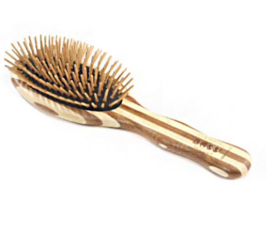 Bass Brush Bamboo Handle and Pins (Oval)