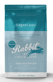 Green Juju Rabbit with Duck Liver Freeze Dried 14oz