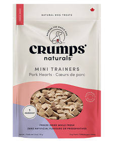 Crumps Mini Trainers Mini Trainers Freeze-dried Pork Hearts 55g