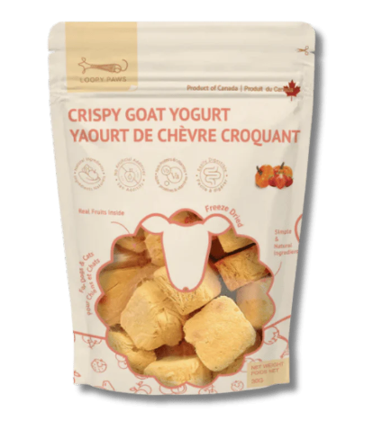 Loopy Paws Crispy Goat Yogurt Chunks Pumpkin & Strawberry 30g