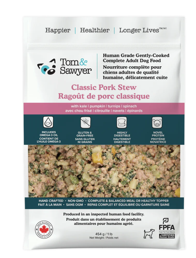 Load image into Gallery viewer, Tom &amp; Sawyer Dog Gently Cooked Classic Pork Stew 454g
