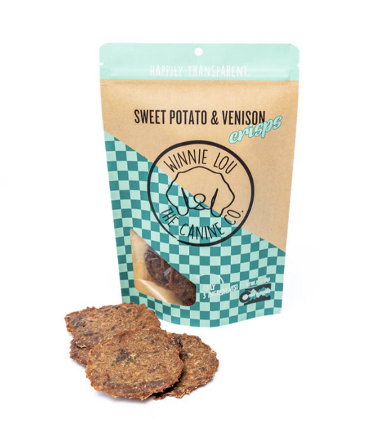 Winnie Lou Sweet Potato & Venison Crisps 2.5oz