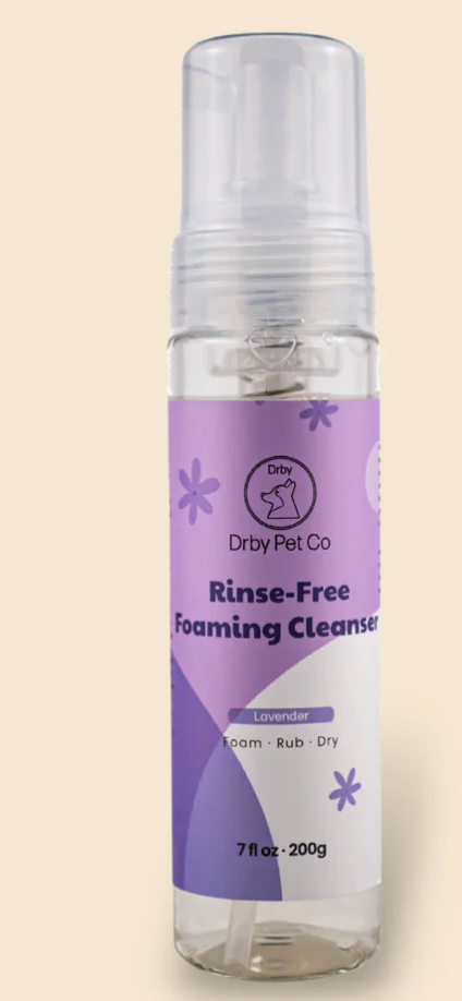 Drby Pet Co Rinse-Free Foaming Cleanser Lavender