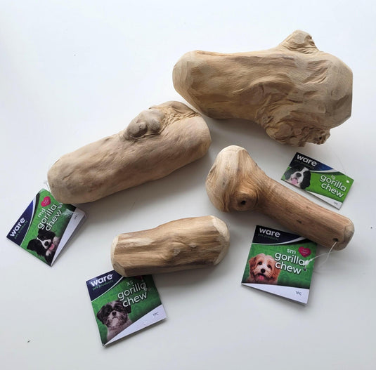 Natural Wood Gorilla Chew