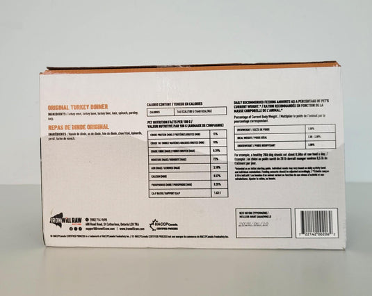 Iron Will Raw Original Turkey 12lb