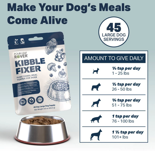 Four Leaf Rover Kibble Fixer - Dog Food Topper