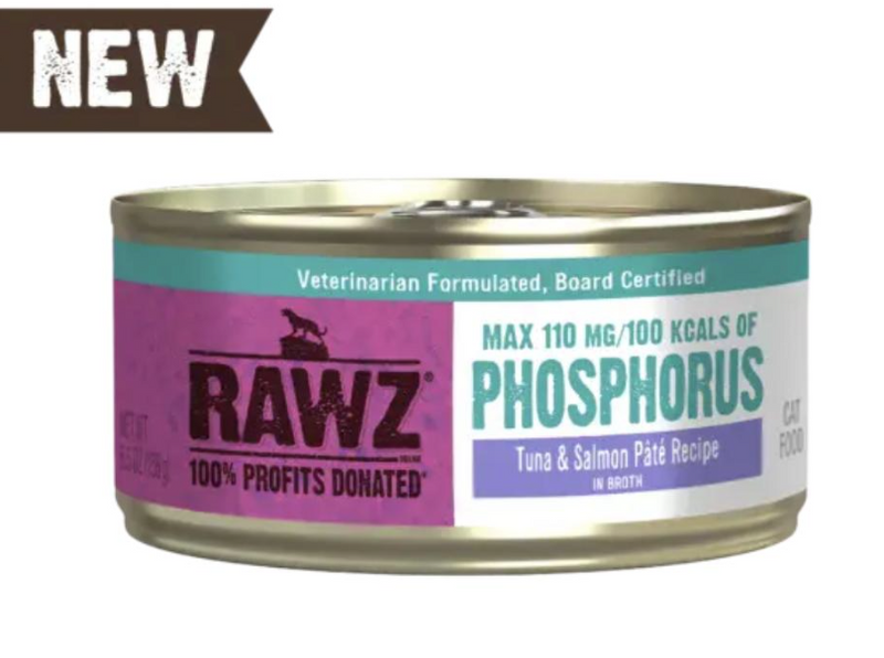 Load image into Gallery viewer, Rawz Cat Can Low Phosphorus Tuna &amp; Salmon Pate 155g
