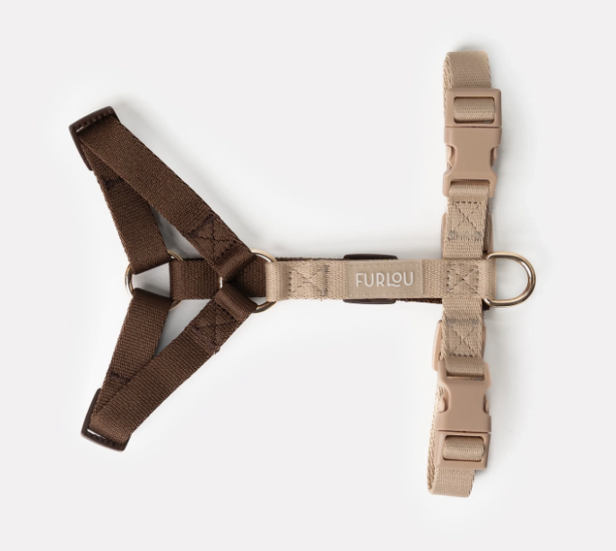 Load image into Gallery viewer, Furlou Strap Harness Brown &amp; Tan
