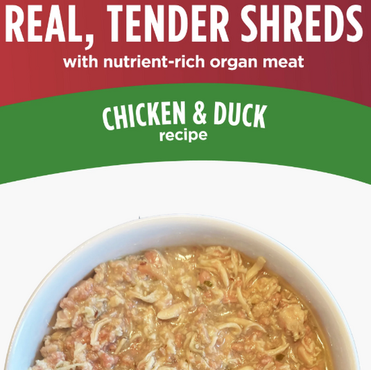 Nulo Cat Shredded Chicken & Duck with Organ Meats 6oz