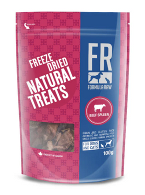 Formula Raw Freeze Dried Beef Spleen Treats 100g