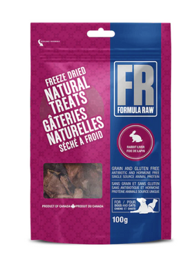 Formula Raw Freeze Dried Rabbit Liver Treats 100g