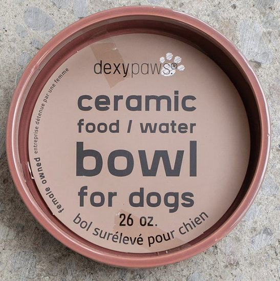 Load image into Gallery viewer, Dexypaws Dog Ceramic Bowl Blush Pink
