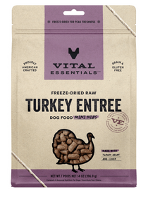 Vital Essentials Freeze Dried Turkey Entree Mini Nibs 14 oz