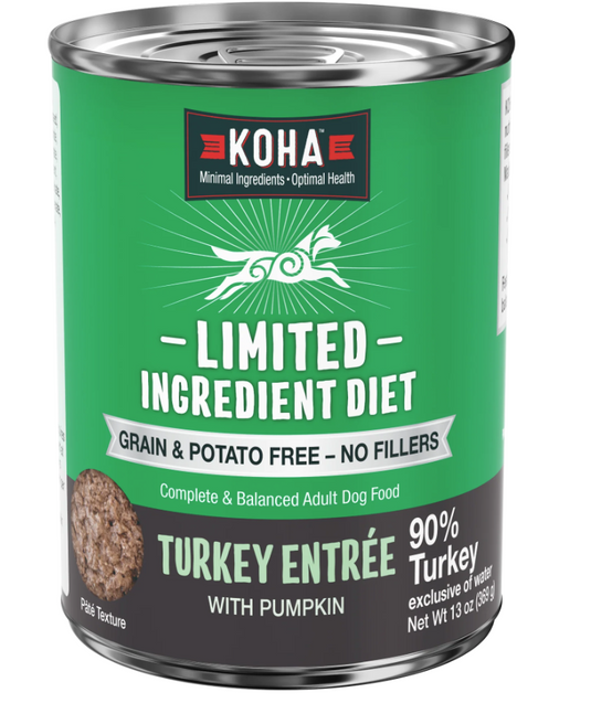 KOHA Limited Ingredient Diet Turkey Pate Entrée for Dogs 369g